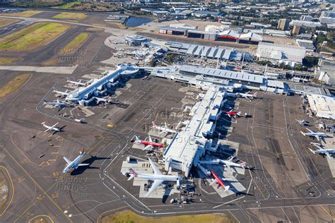Aerial Stock Image Sydney International Airport