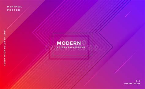 Modern Abstract Geometric Vibrant Lines Banner Design Stock Vector