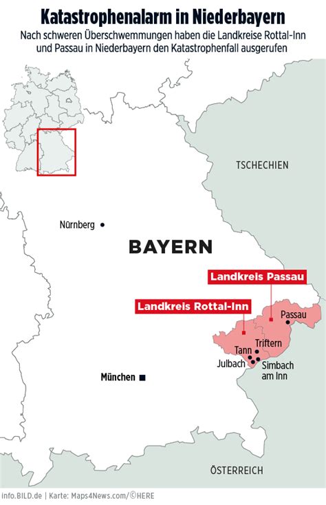 Als überschwemmung bezeichnet man einen zustand, bei dem eine normalerweise trockenliegende bodenfläche vollständig von wasser bedeckt ist. Drei Orte in Bayern überschwemmt! | Hier fliehen die ...