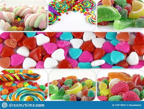 Candy Sweet Lolly Sugary Collage Stock Image Image Of Holiday
