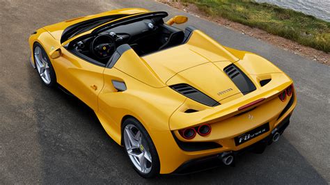 Car Convertible Ferrari F8 Spider Sport Car Yellow Car Wallpaper