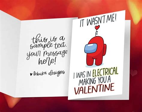 Among Us Valentine Cards