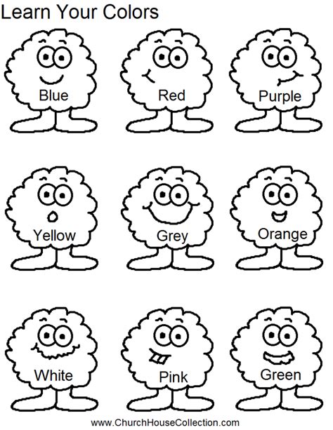 Select from 35919 printable coloring pages of cartoons, animals, nature, bible and many more. Coloring Pages: Learn Your Colors Preschool Kids Worksheet ...