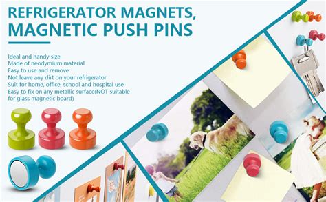 16pcs Refrigerator Magnets Magnetic Push Pinsfridge Magnetspush Pin