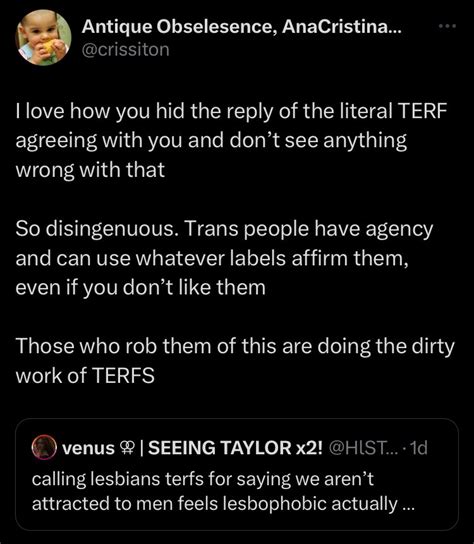 Simo On Twitter Being A Terf Has Got Nothing To Do With Radical Feminism Btw It’s Merely A