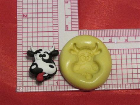 Baby Cow Baby Shower Silicone Push Mold Food Safe Fondant Resin Clay