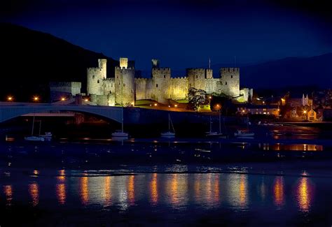 Conwy Castle At Night Photograph By Peter Oreilly