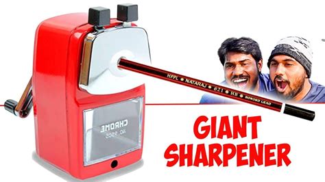 Unboxing Worlds Biggest Pencil Sharpener Worth Rs500 Youtube