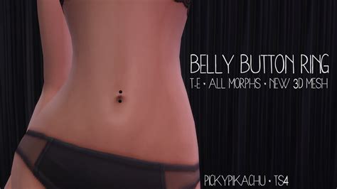 My Sims 4 Blog Belly Button Ring T E Females Fits All