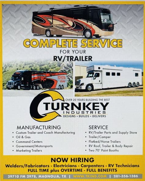 Turnkey Industries Is Your Source For Trailers For Sale In Magnolia Tx