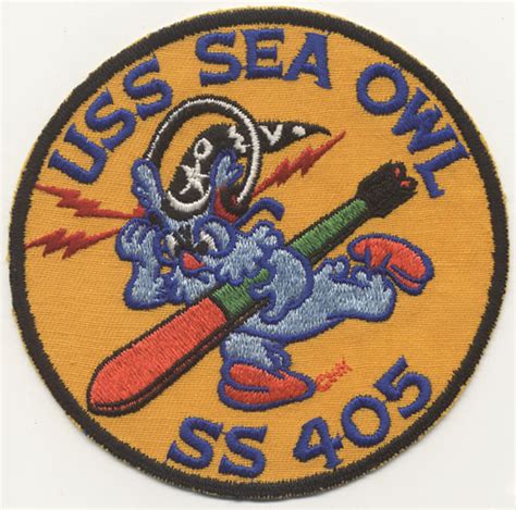 Disney Designed Us Navy Uss Sea Owl Ss 405 Submarine Patch Flying