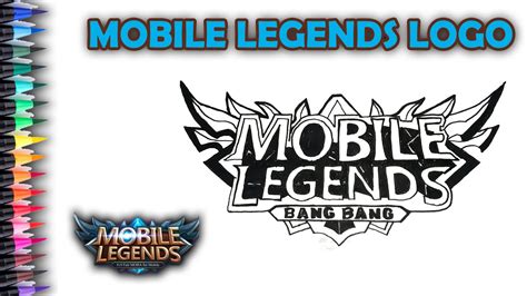 Menggambar Mobile Legends Logo Mobile Legends Drawing Logo Youtube