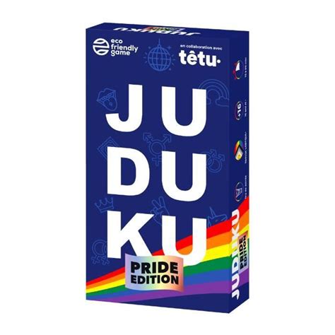juduku pride edition lgbt nouveau jeu de soirée en partenariat avec têtu jeu de societe