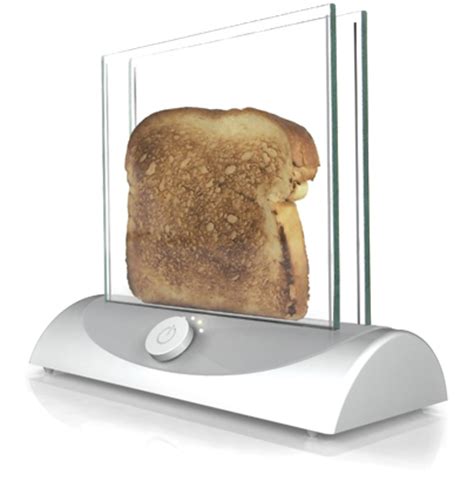 Both earn cool points for this mechanism, as it's a fun break from the norm. Transparent Toaster gives you clear view of bread's crispiness