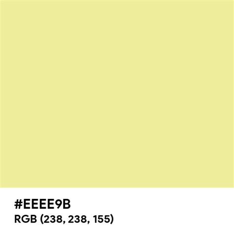 Soft Yellow Color Hex Code Is Eeee9b