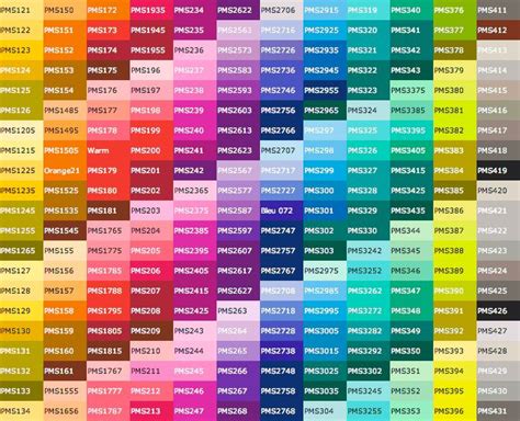 Complete Pantone Color Chart Google Search Patterns Color Textures Pantone Color Chart