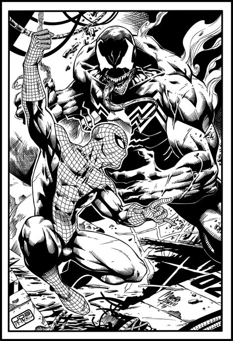 Spiderman Vs Venom Drawing Drawing Spider Man Vs Venom Klasrisase