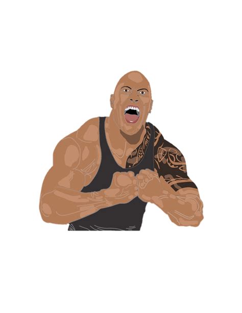 Dwayne Johnson La Roca Animado Dwayne Johnson Rocas Retratos