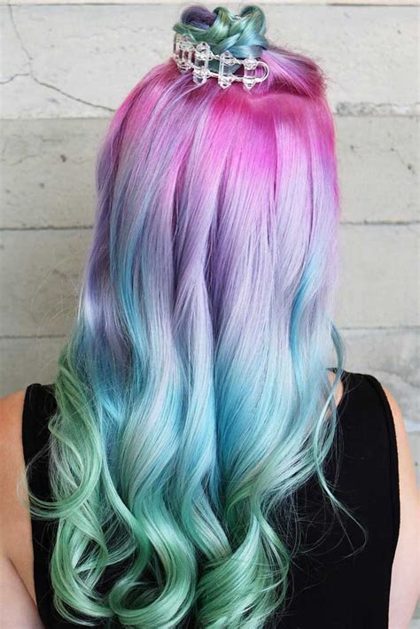 This pastel hair color brightens up your pale skin. 60 Fabulous Purple and Blue Hair Styles | LoveHairStyles.com
