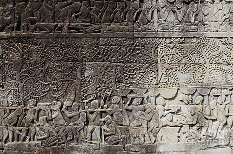Khmer Stone Carvings Angkor Wat Cambodia Photograph By Jm Travel