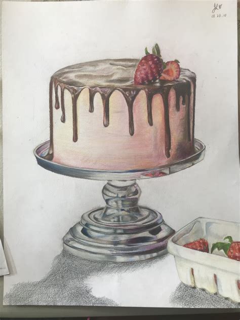 Pin By Twolalala On My Drawings Cake Cake Art Cupcake Logo