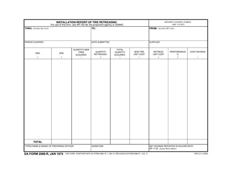 Da Form 2088 R Fill Out Sign Online And Download Fillable Pdf