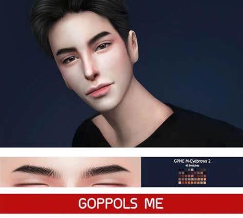 Male Eyebrows 2 For The Sims 4 By Goppols Me Concealer Sims 4 Sims