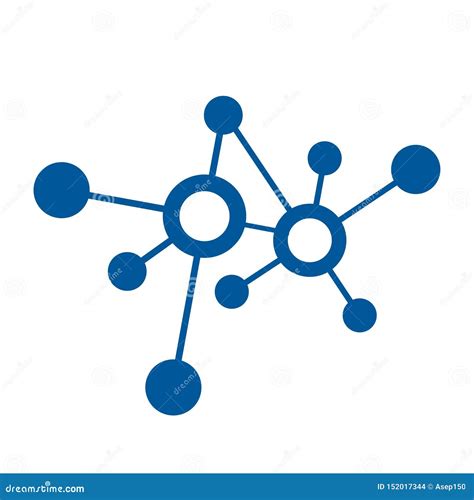 Digital Network Connection Icon And Vector Logo Stock Vector