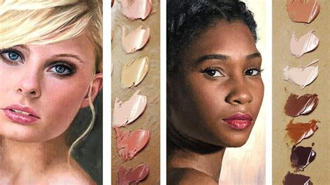 Using Acrylic Paint For Creating Skin Color Paint Colors