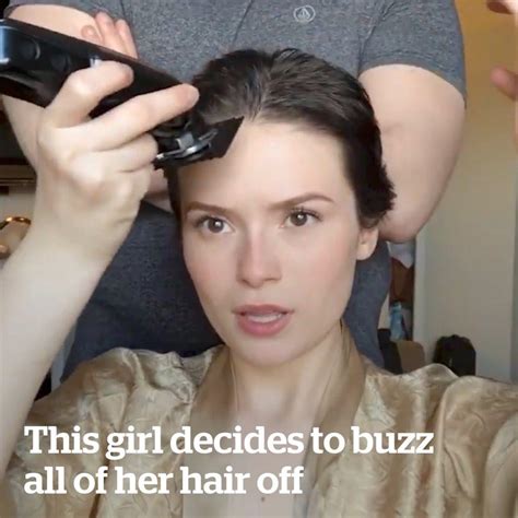Girl Shaves Off All Her Hair This Girl Decided To Buzz Off All Her