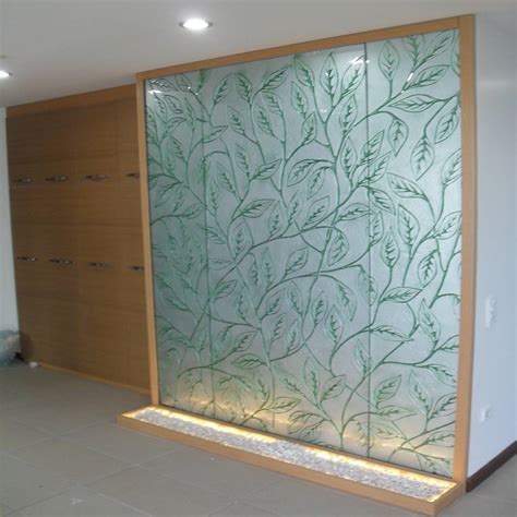 Decorative Glass Wall Panels Ybm Tasarım Dekoratif Cam Paneller Interior Landscaping Glass