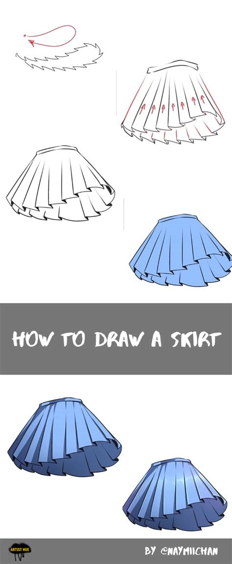 How To Draw A Skirt How To Draw Skirt Drawing Anime Clothes Drawing