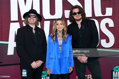 Clint Wells Morgan Wade And Johnny Sword Attend The 2023 Cmt Music