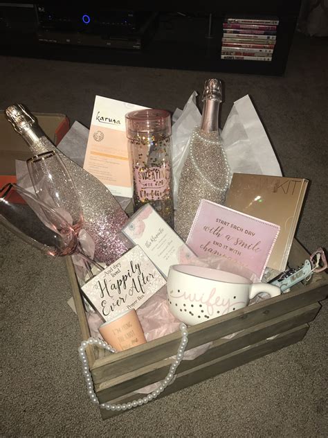 Bridal Shower T Basket For The “blushing And Glowing Bride” Complete
