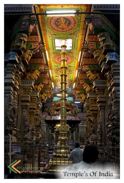 Revolution Of Hinduism The Dhwaja Stambha At Madurai Meenakshi Temple