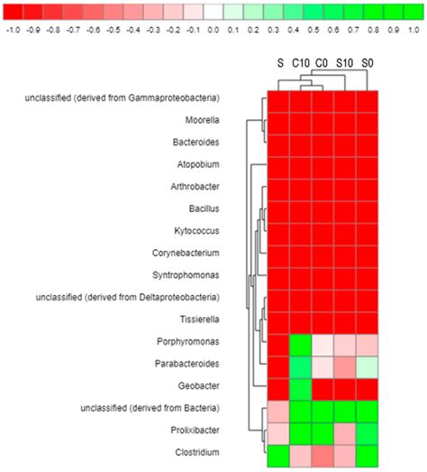 Heatmap Of Bacteria At Genus Level Genus Level With Relative Abundance Download Scientific