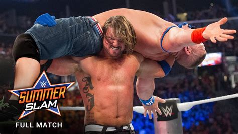 Full Match John Cena Vs Aj Styles Summerslam 2016 Youtube