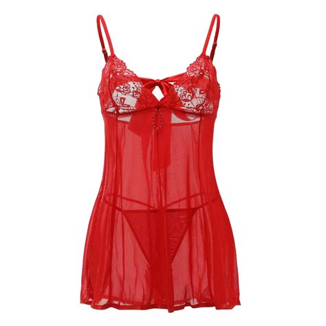 Plus Size S M L Xl Xl Deep V Lace Hot Sexy Lingerie For Women Sexy