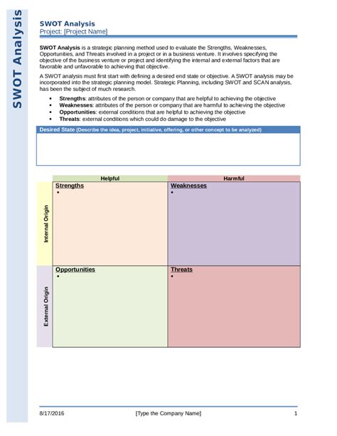 Swot Analysis Free Template Powerpoint Edit Fill Sign Online Handypdf