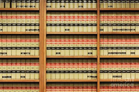 Shelves Of Law Books Photograph By Jeremy Woodhouse
