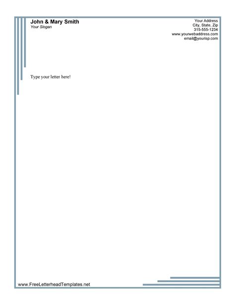 Company Letterhead Template Word