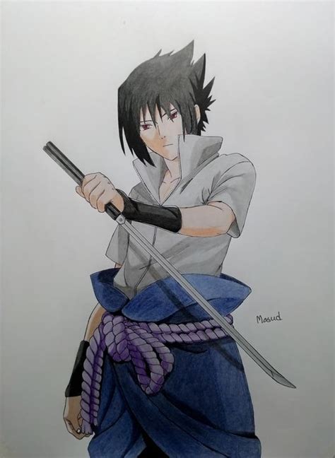 Sasuke Uchiha Pencil Drawing Pencilman In 2022 Uchiha Sasuke