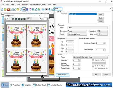 Screenshots Of Birthday Card Maker Software To Create Birthday Greeting