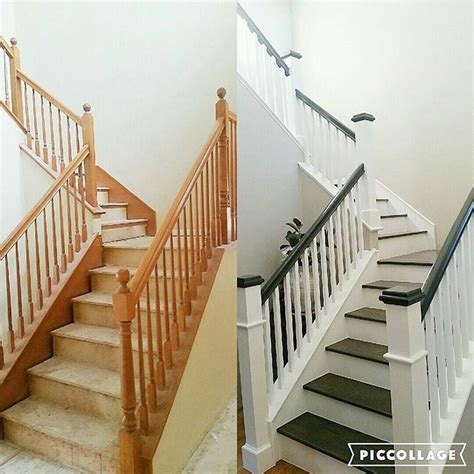 Staircase Remodel Before And After 1 Now The Big Question Comes