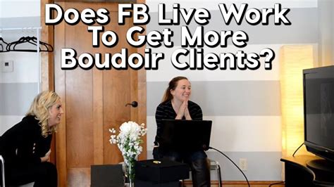 Is it the same profile as your facebook? Does FB Live Work to Book More Boudoir Clients? - YouTube