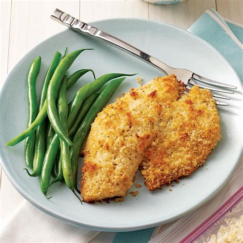 This white fish is rubbed with an the herby salsa verde that accompanies the fish is one of our favorite salsa recipes on the site and. Breaded Baked Tilapia Recipe | Taste of Home