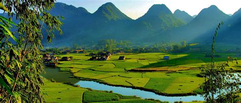 Early Morning In Bac Son Valley Bắc Sơn Is A Rural District Of Lạng