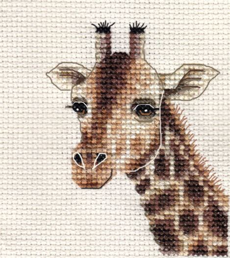 Shop for cross stitch patterns with animals, cat, dog, horse, hen, cox, rabbit, giraffe, elephant, ladybird. GIRAFFE ~ Full counted cross stitch kit + All materials ...