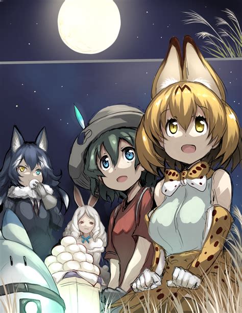 Serval Kaban Lucky Beast Grey Wolf And Arctic Hare Kemono Friends