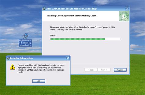 Whenever you click the download hyperlink on this page, files will downloading directly from the owner sources (official sites/mirror site). AnyConnect 4 installation: "There is a ... - Cisco Community